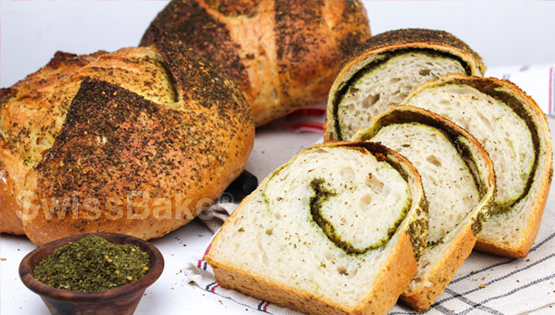 Za'atar Swirl Bread Recipe With Sourdough